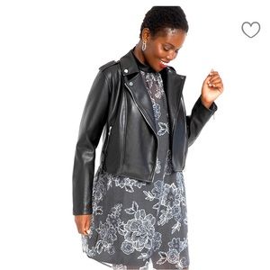 NWT ELOQUII Faux Leather Moto Jacket SIZE 14/16